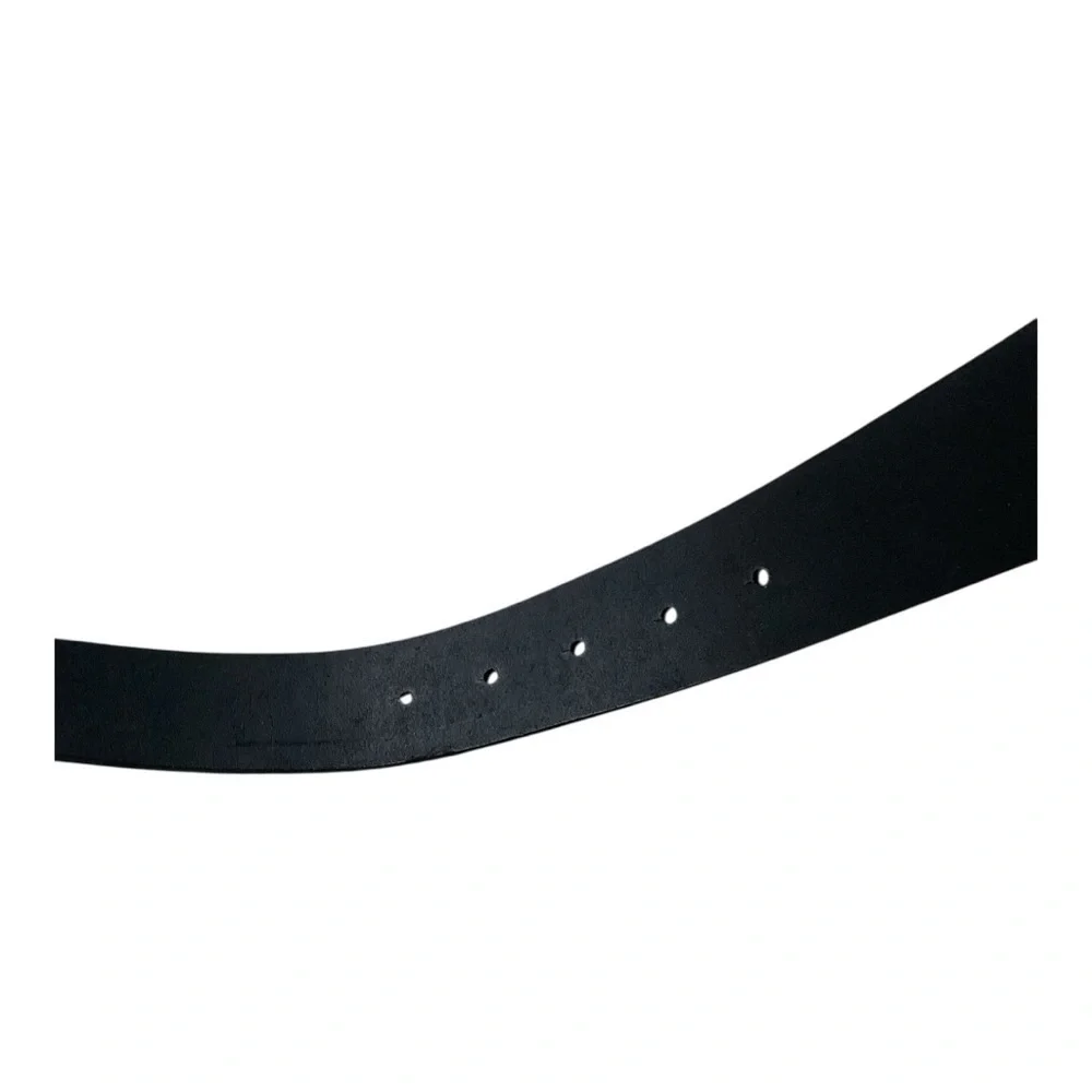 Retro Rainbow Rhinestone Buckle Black Belt XL – Statement Pride Accessory